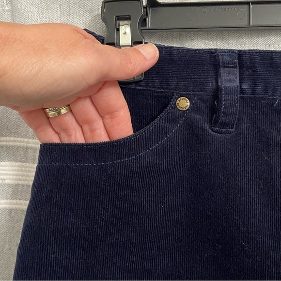 BROOKS BROTHERS / Navy Blue Corduroy Mini Skirt Size 8 - Picture 8 of 11